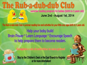 2014 Rub-a-dub-dub Club @ Central Library & East Branch