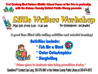 Little Writers Workshop @ Holmes County District Public Library | Millersburg | Ohio | United States