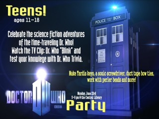 Dr. Who Party @ Holmes County District Public Library | Millersburg | Ohio | United States