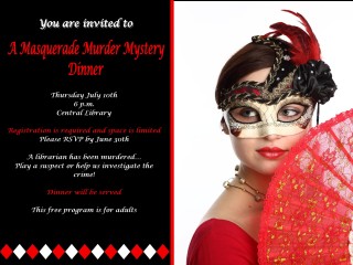 Masquerade Murder Mystery Dinner @ Holmes County District Public Library | Millersburg | Ohio | United States
