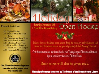 Holiday Open House @ Holmes County District Public Library | Millersburg | Ohio | United States