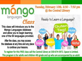 Mango Languages Class @ Holmes County District Public Library | Millersburg | Ohio | United States
