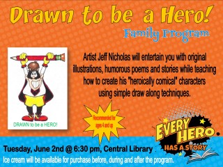 Drawn to Be A Hero! @ Central Library | Millersburg | Ohio | United States
