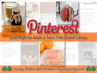 Pin it, Make It, Take It: Pinterest Craft Night @ Central Library | Millersburg | Ohio | United States