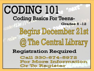 Coding Academy @ Central Library | Millersburg | Ohio | United States