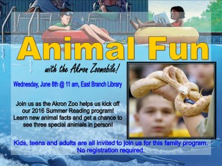 Animal Fun with the Akron Zoomobile @ East Branch | Walnut Creek | Ohio | United States