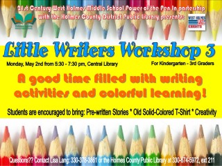Little Writers Workshop 3 @ Central Library | Millersburg | Ohio | United States
