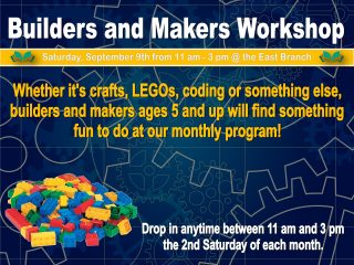 Builders and Makers Workshop @ East Branch | Walnut Creek | Ohio | United States