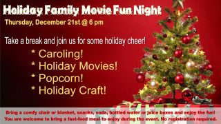 Holiday Family Movie Fun Night @ Central Library | Millersburg | Ohio | United States