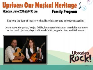 Upriver: Our Musical Heritage @ Central Library | Millersburg | Ohio | United States