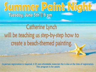 Summer Paint Night @ Central Library | Millersburg | Ohio | United States