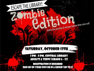 Escape the Library: Zombie Edition @ Central Library | Millersburg | Ohio | United States