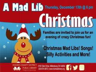 A Mad Lib Christmas @ Central Library | Millersburg | Ohio | United States