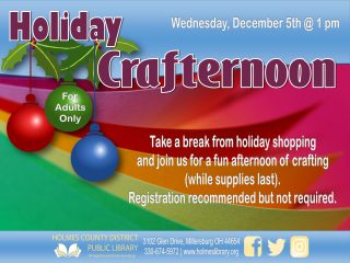 Holiday Crafternoon @ Central Library | Millersburg | Ohio | United States