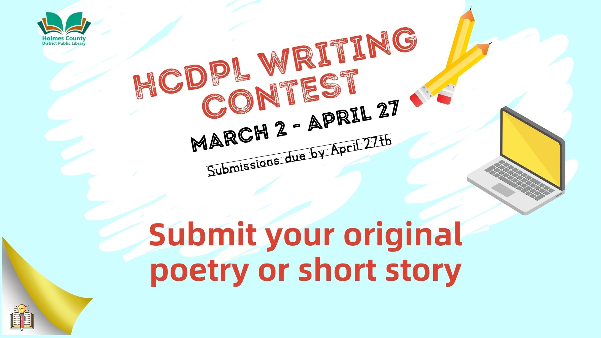 poster advertising annual writing contest