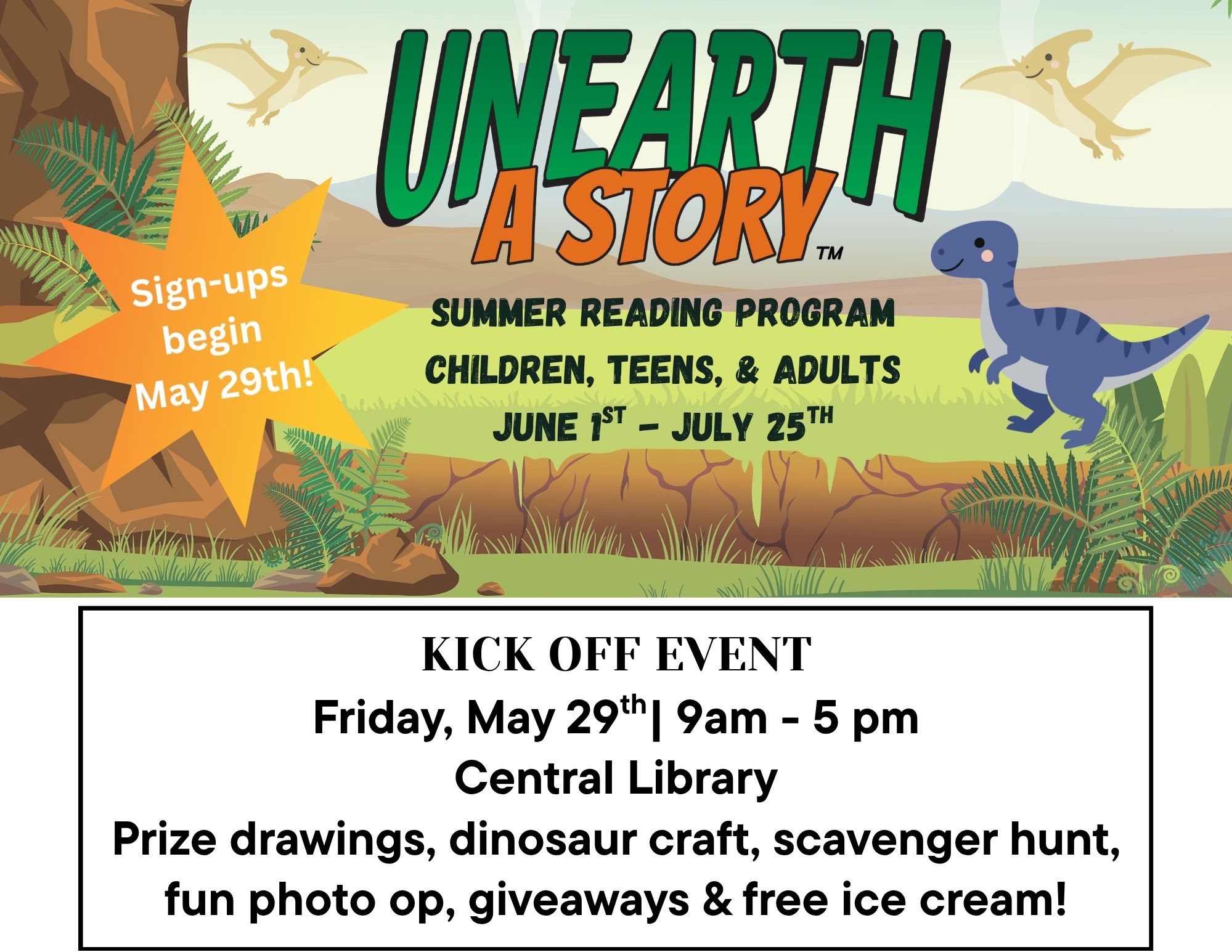 prehistoric scene with dinosaurs