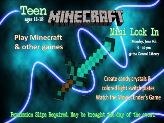 Teen Minecraft Mini Lock-In @ Holmes County District Public Library | Millersburg | Ohio | United States